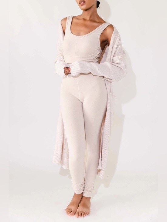 Fancy Homebody Sweaters - Fancy Homebody Signature Chenille Cardigan - Cream